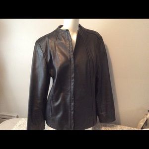 🌹FINAL!🌹Alfani leather jacket - Size L EUC!